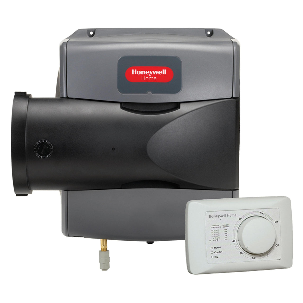 Honeywell Home HE100 humidifier and H8908 humidity control