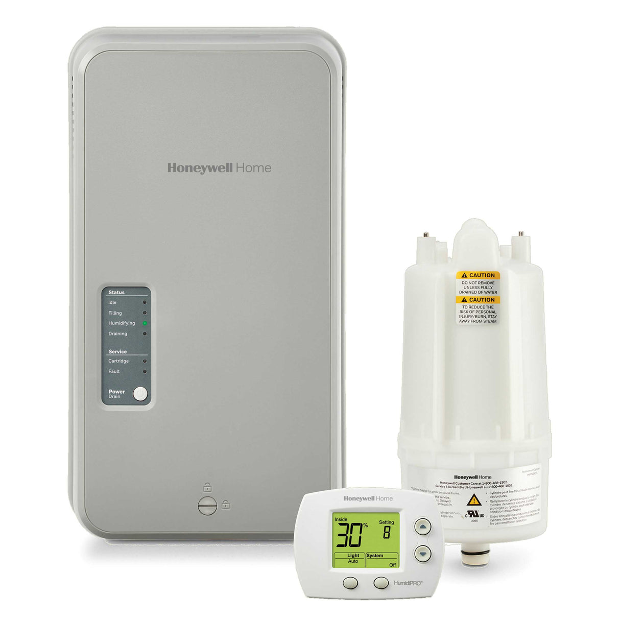 HM750 Honeywell Advanced Electrode Humidifier with Humidi Pro and Replacement Cylinder