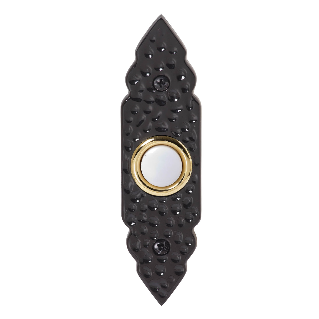 BLACK WROUGHT IRON WIRED PUSH BUTTON
