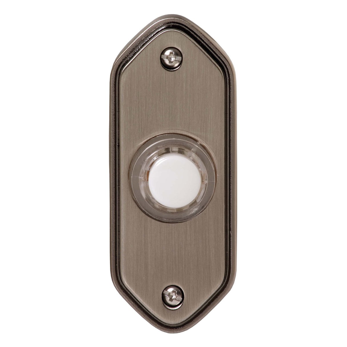 BRUSHED NICKEL WIRED ILLUMINATED PUSH BUTTON