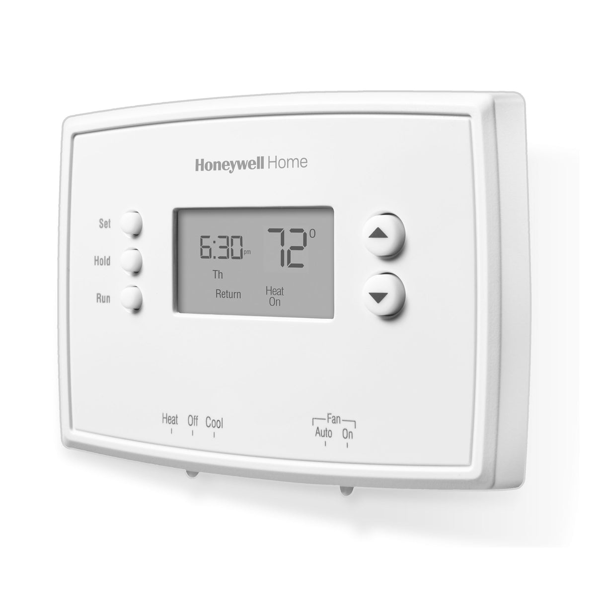 RTH221B1039 1-Week Programmable Thermostat side view