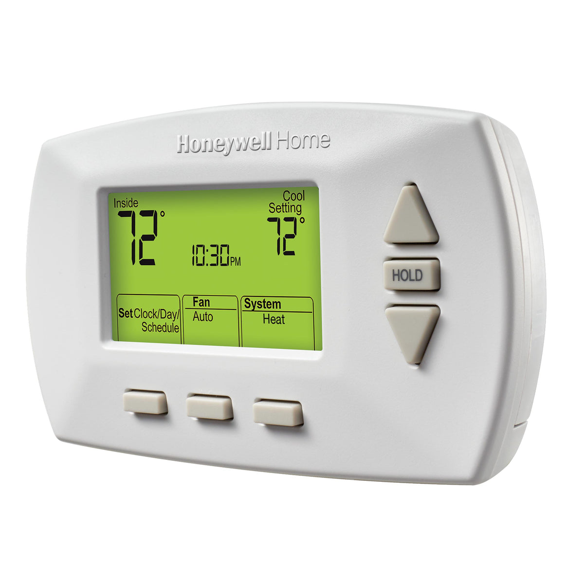 5-2 Day Programmable Thermostat side angle view