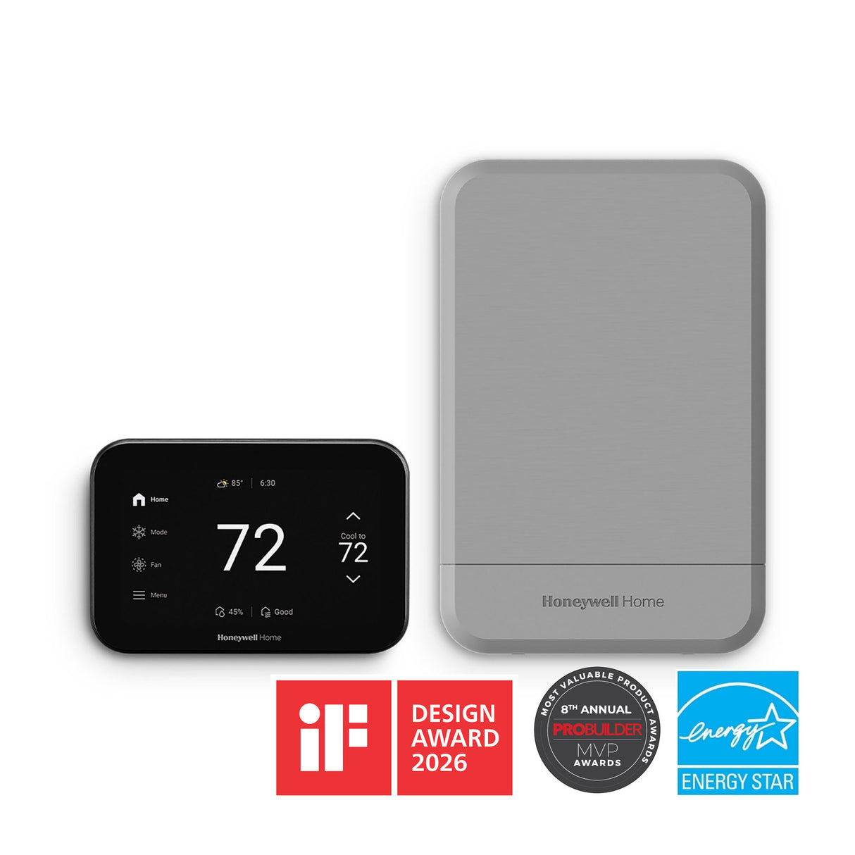 F Design Award, ProBuilder MVP Award, Honeywell Home ElitePRO Smart Thermostat, Black, EIM