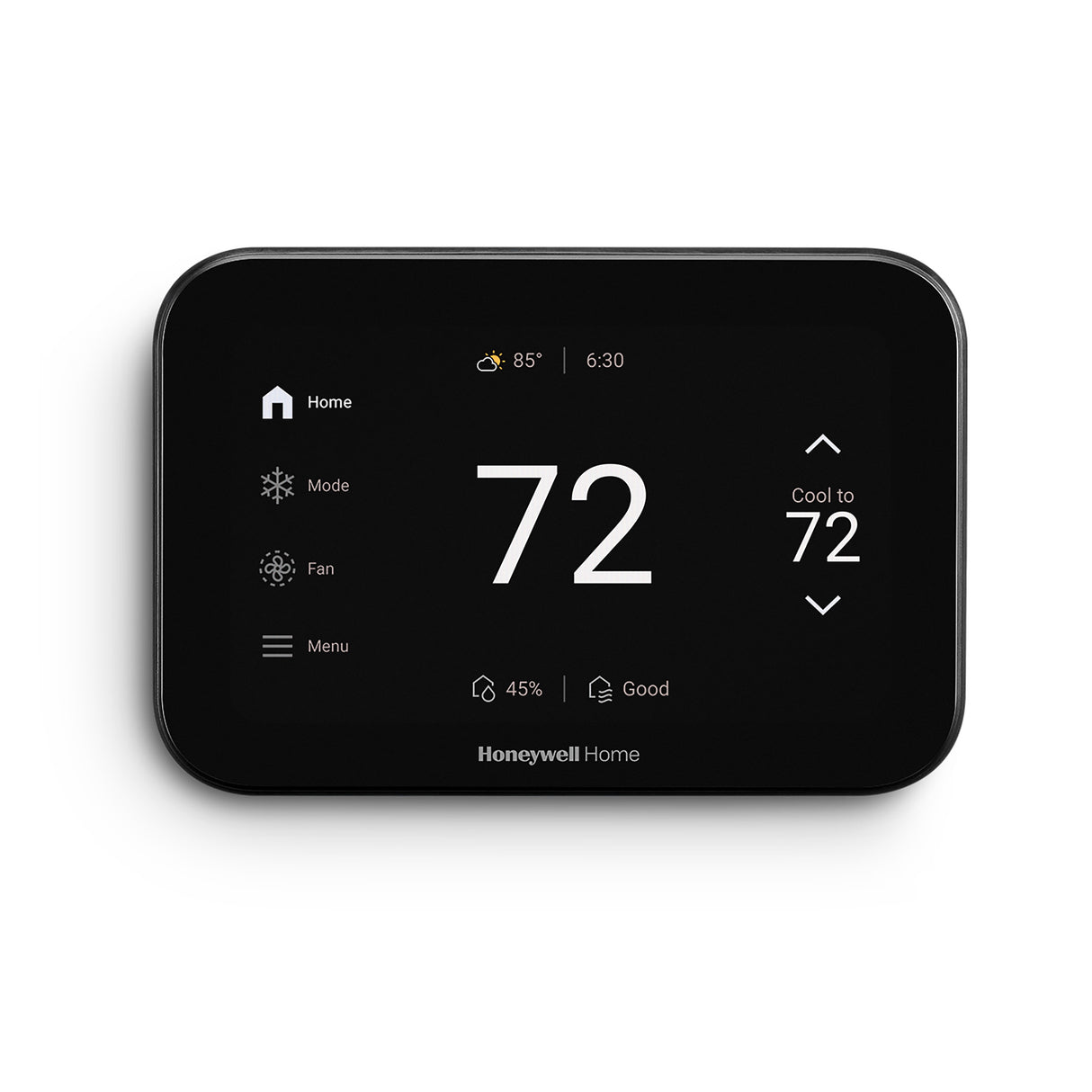Honeywell Home ElitePRO™ S1100 or S1200 Smart Thermostat - Black - Front View
