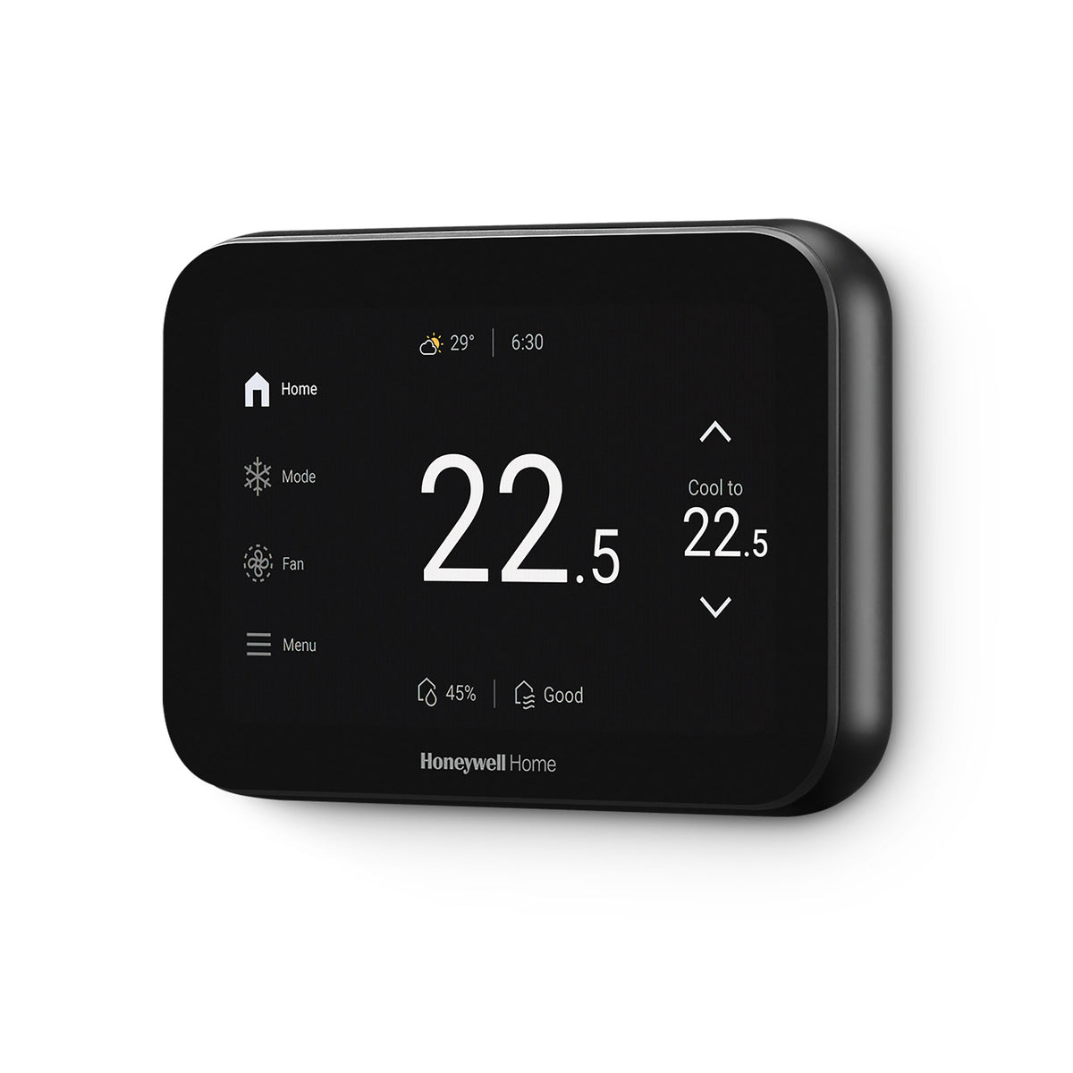 Honeywell Home ElitePRO™ S1100 or S1200 Smart Thermostat in Celsius - Black - Side View