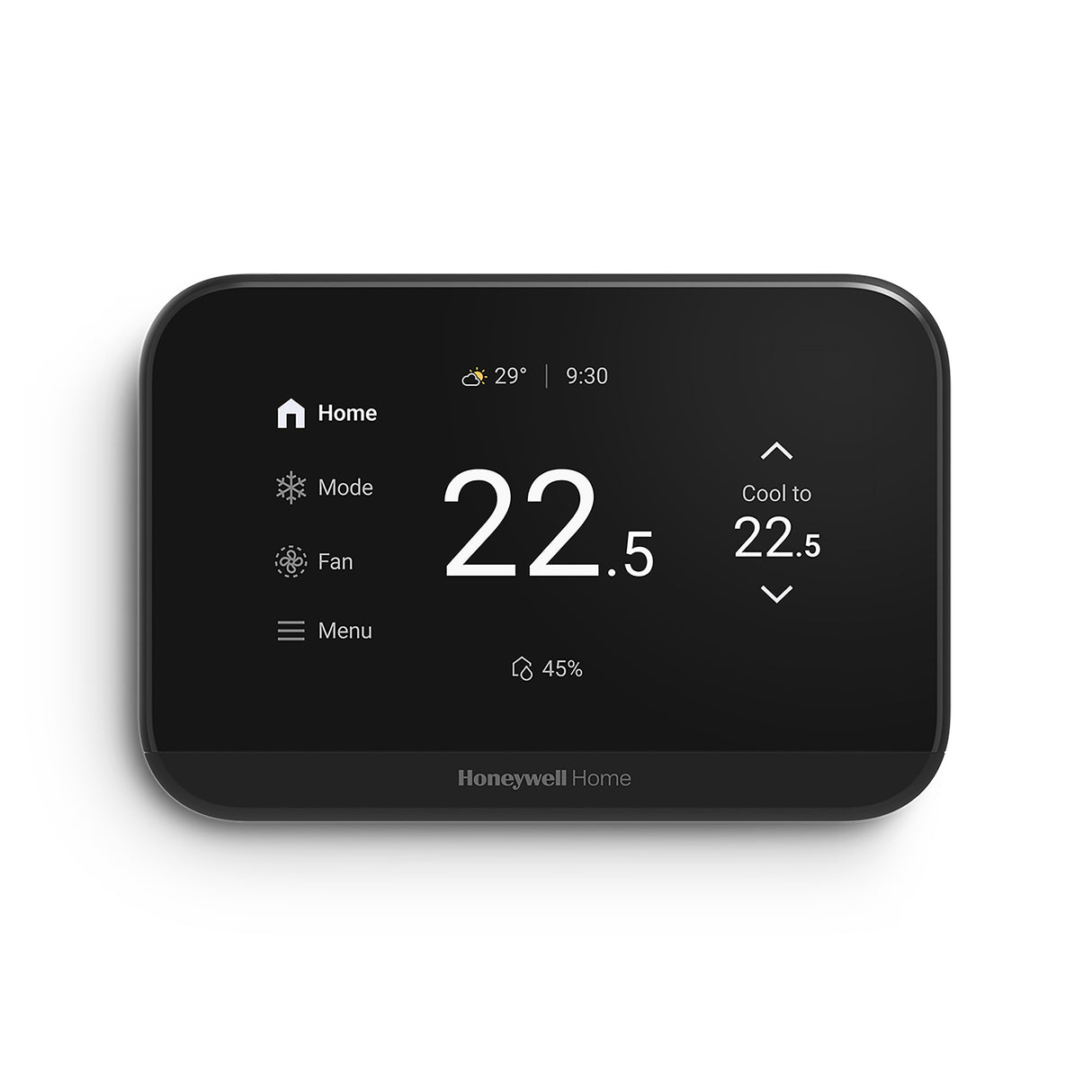 Honeywell Home ElitePRO™ S900 Smart Thermostat in Black in celsius - Front View