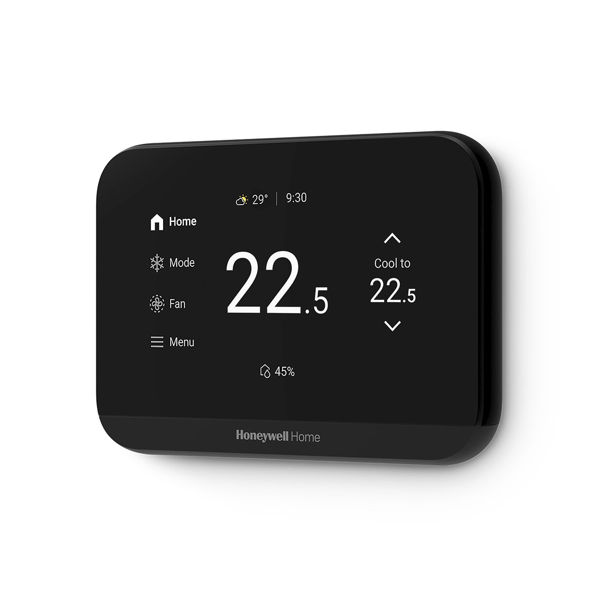 Honeywell Home ElitePRO™ S900 Smart Thermostat in Black in celsius - Product at Angle
