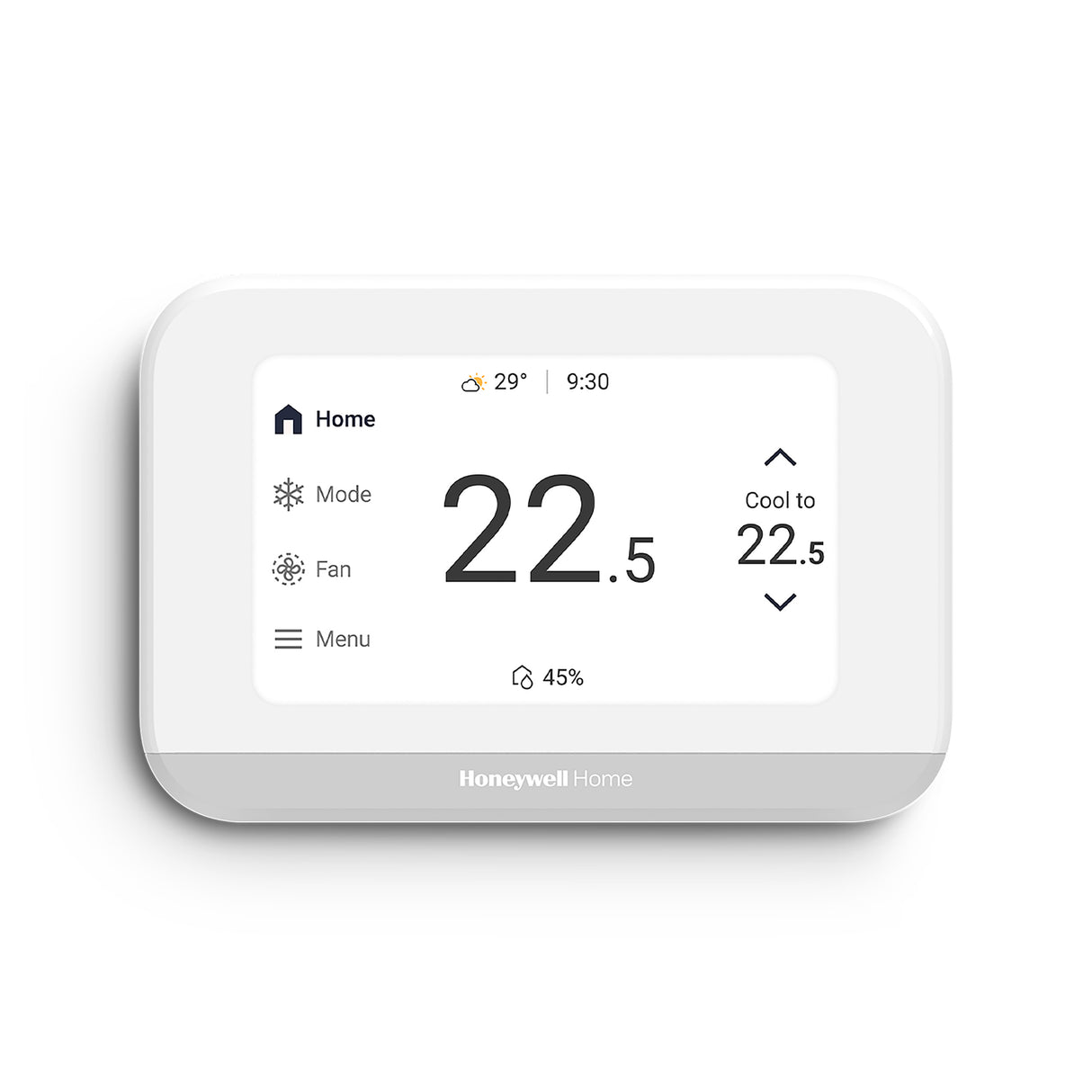 Honeywell Home ElitePRO™ S900 Smart Thermostat in White in celsius - Front View
