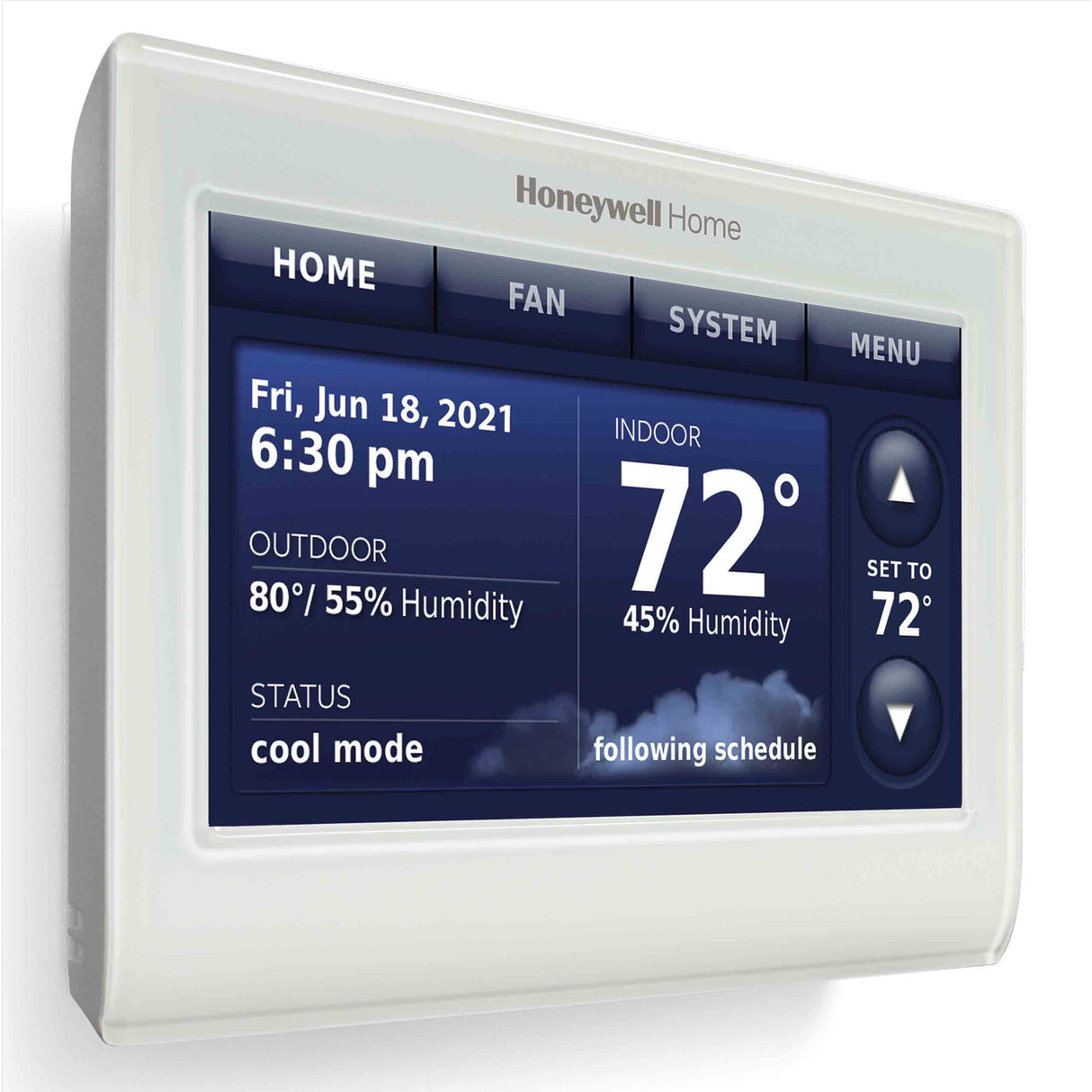 Prestige 2-Wire IAQ high definition color touchscreen Thernmostat