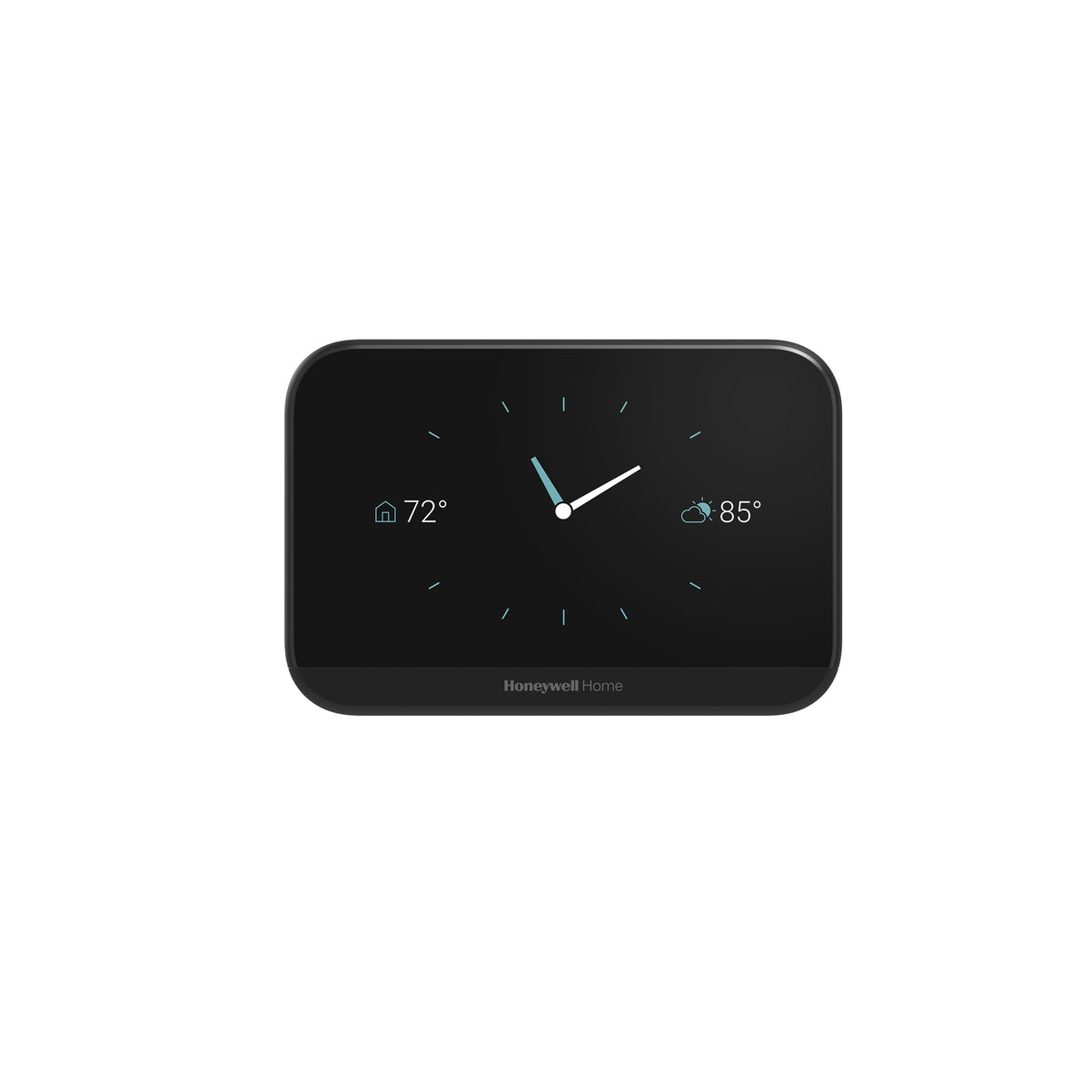Black front facing display clock on X7B Smart Thermostat