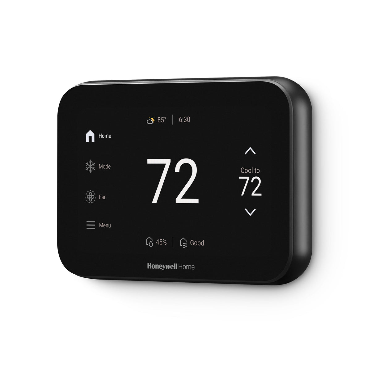 X8S Smart Thermostat Black with Fahrenheit scale
