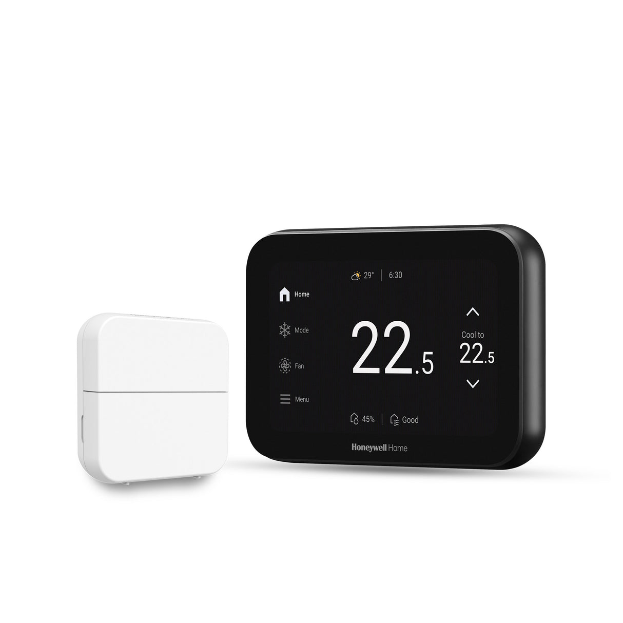X8S Smart Thermostat Celsius Display with Room Sensor in Black