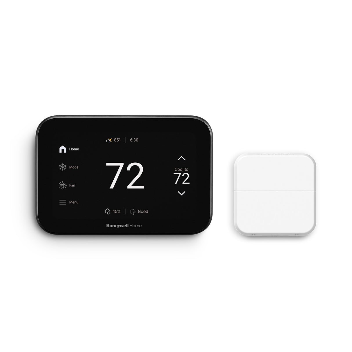 X8S Smart Thermostat Fahrenheit Display with Room Sensor in Black