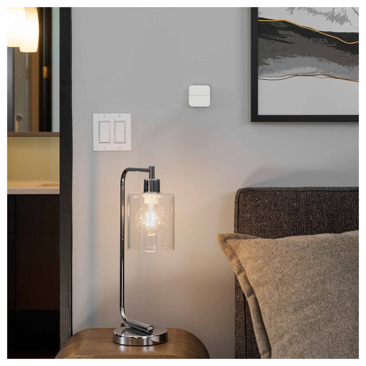 Smart Thermostat Compatible Wireless Room Sensor - lifestyle image