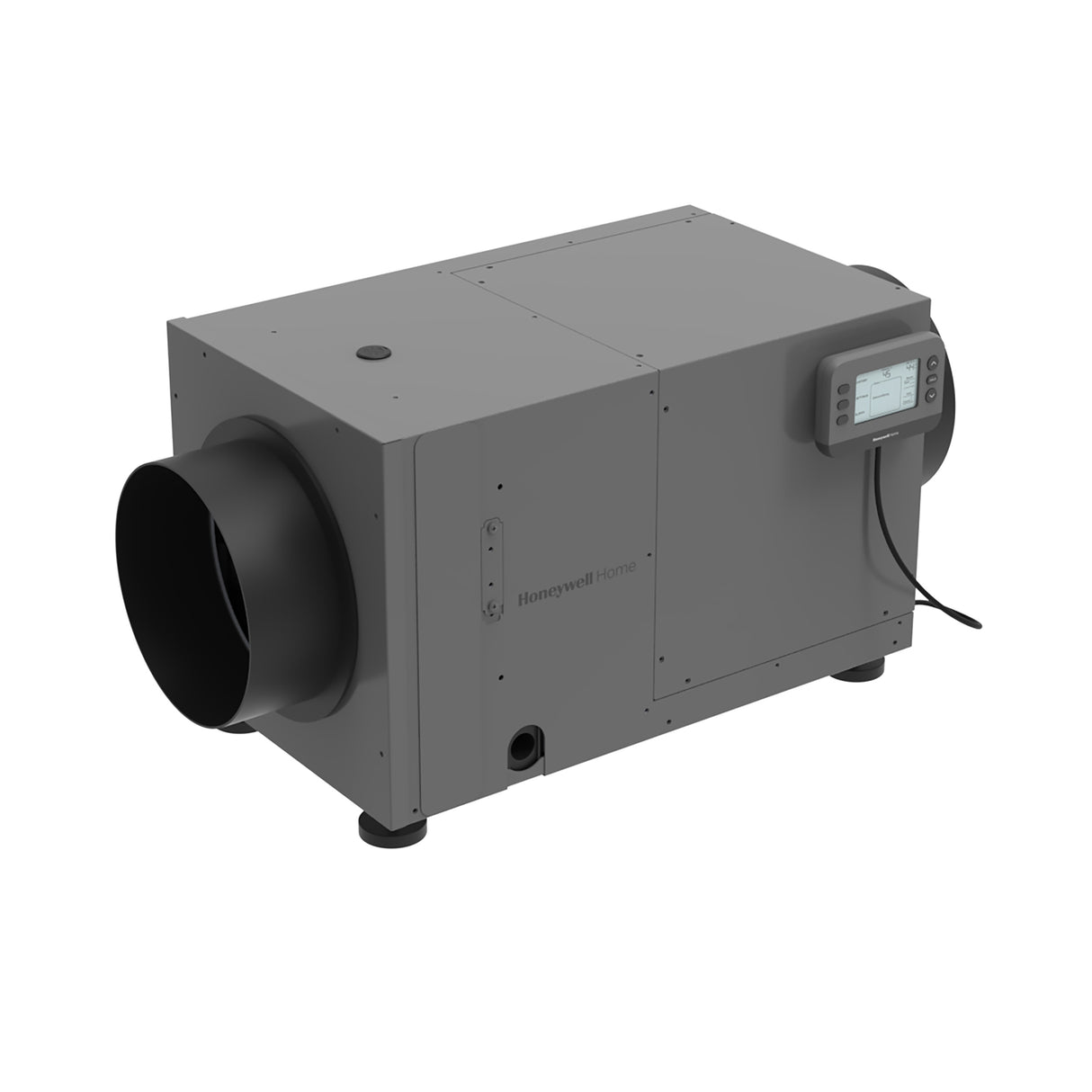 Whole Home Dehumidifier side view with one collar