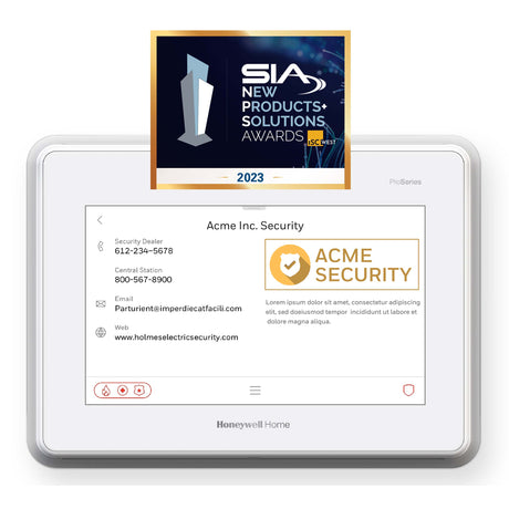 ProSeries 7 inch All-in-One Security Panel with 2023 Award  (Honeywell Home)