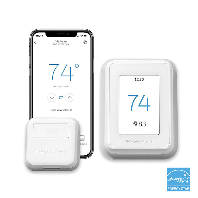 ProdImg;T9;RCHT9610WFSW2003W-c12-6.jpg;T9 Wi-Fi Smart Thermostat with Room Sensor with Energy Star Logo