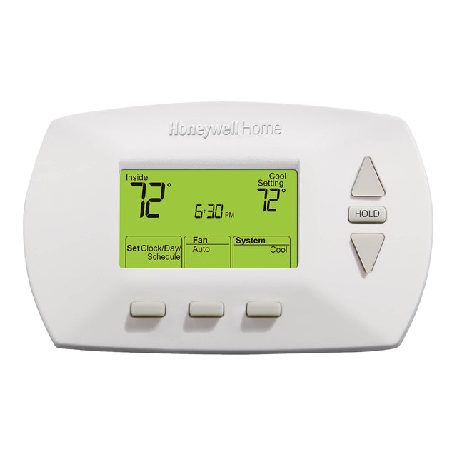 ProdImg;RTH6400;RTH6350_RTH6450-c3-6.jpg;5-2 Day Programmable Thermostat front view