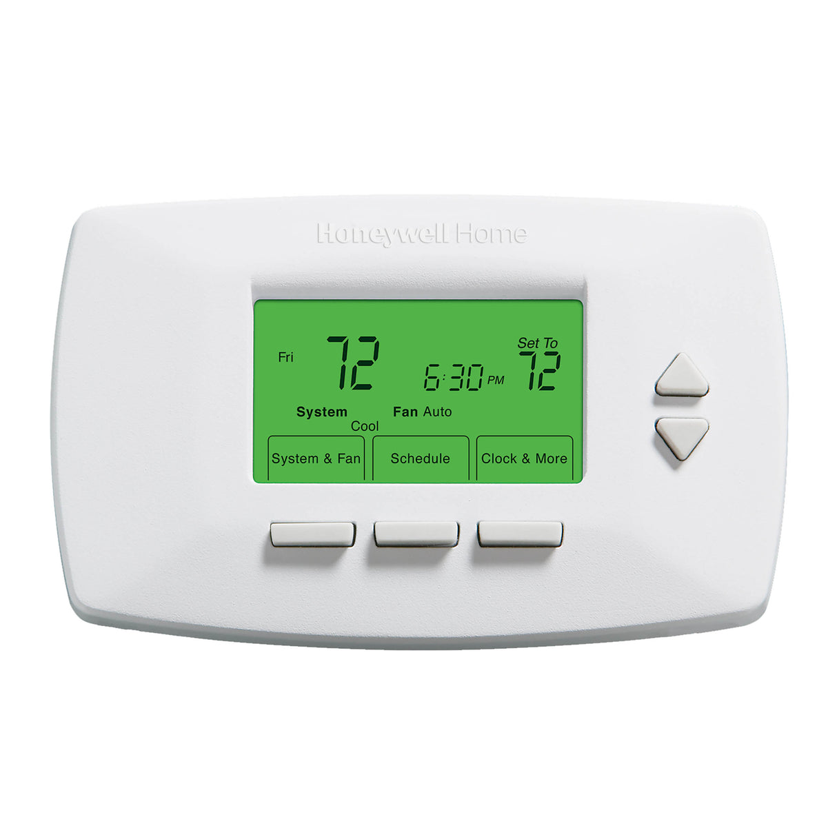 RTH7400D 5-2  day programmable thermostat - Front view