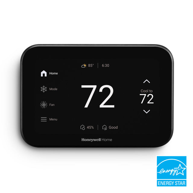 ProdImg;THX1100;S1200-S1100-X8S_Black-c1-6.jpg;ElitePRO™ S1100 or S1200 Smart Thermostat in Black