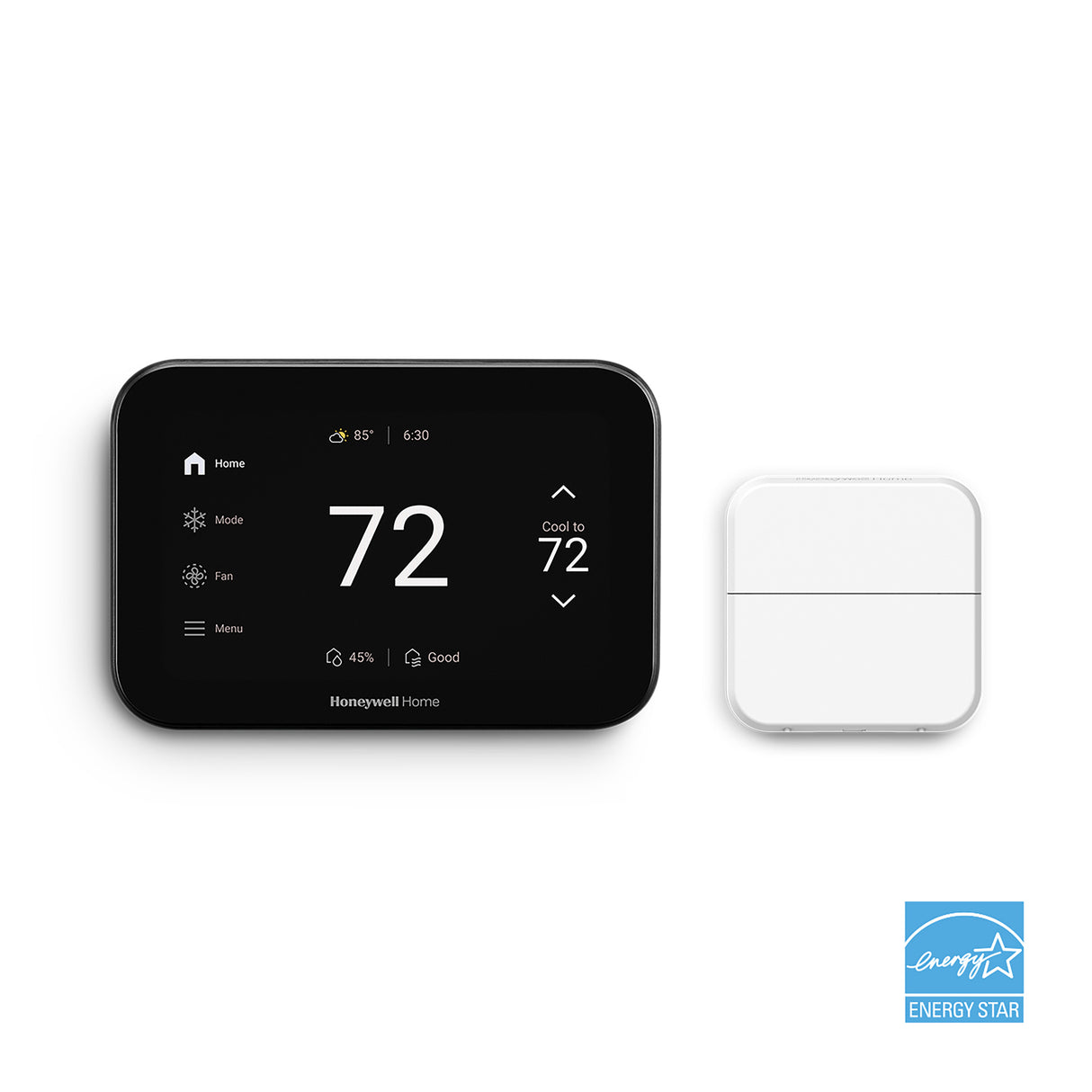 Honeywell Home ElitePRO™ S1200 Smart Thermostat with sensor with Energy Star - Black - Front View