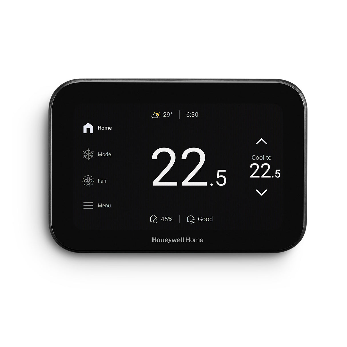 Honeywell Home ElitePRO™ S1100 or S1200 Smart Thermostat in Celsius - Black - Front View