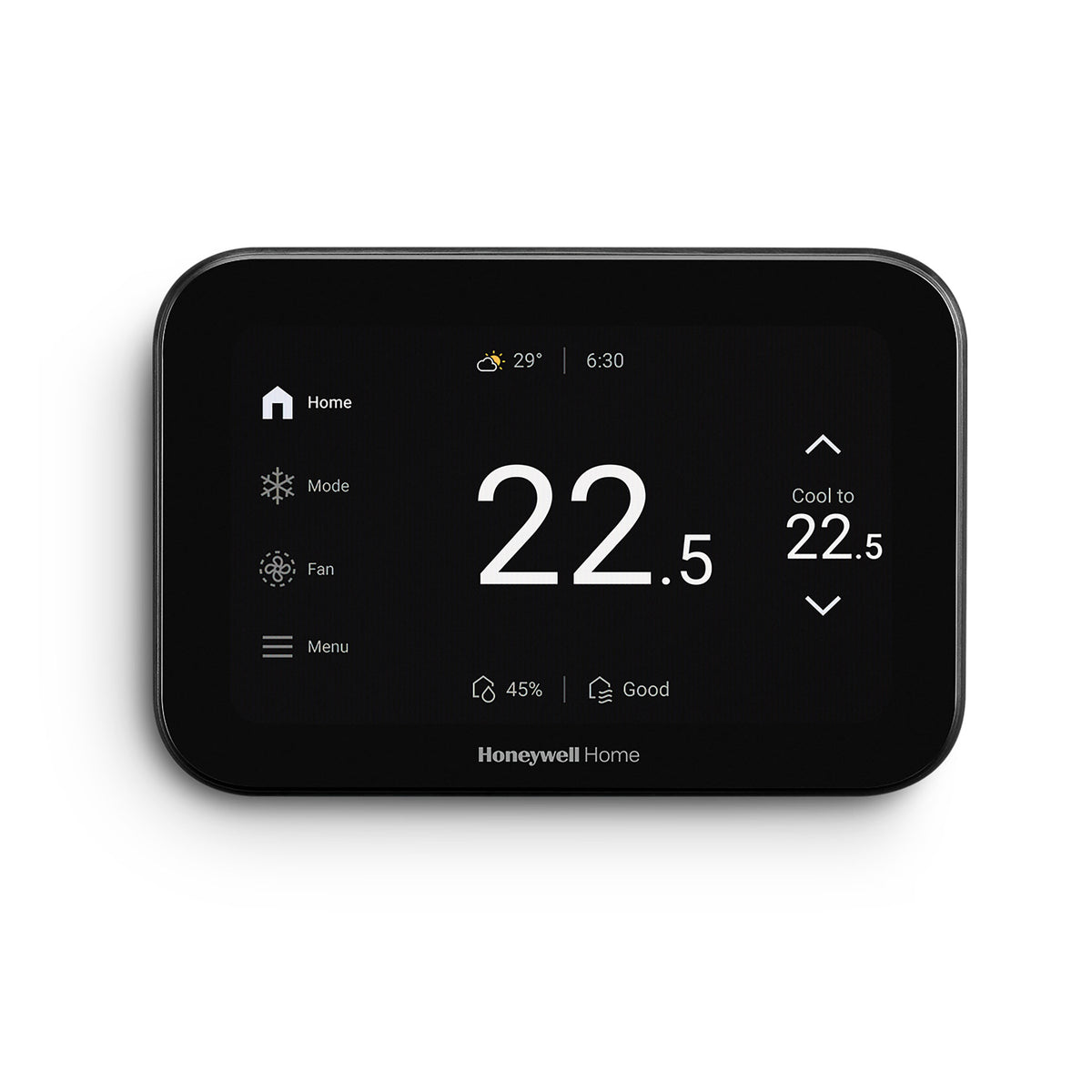 Honeywell Home ElitePRO™ S1100 or S1200 Smart Thermostat in Celsius - Black - Front View