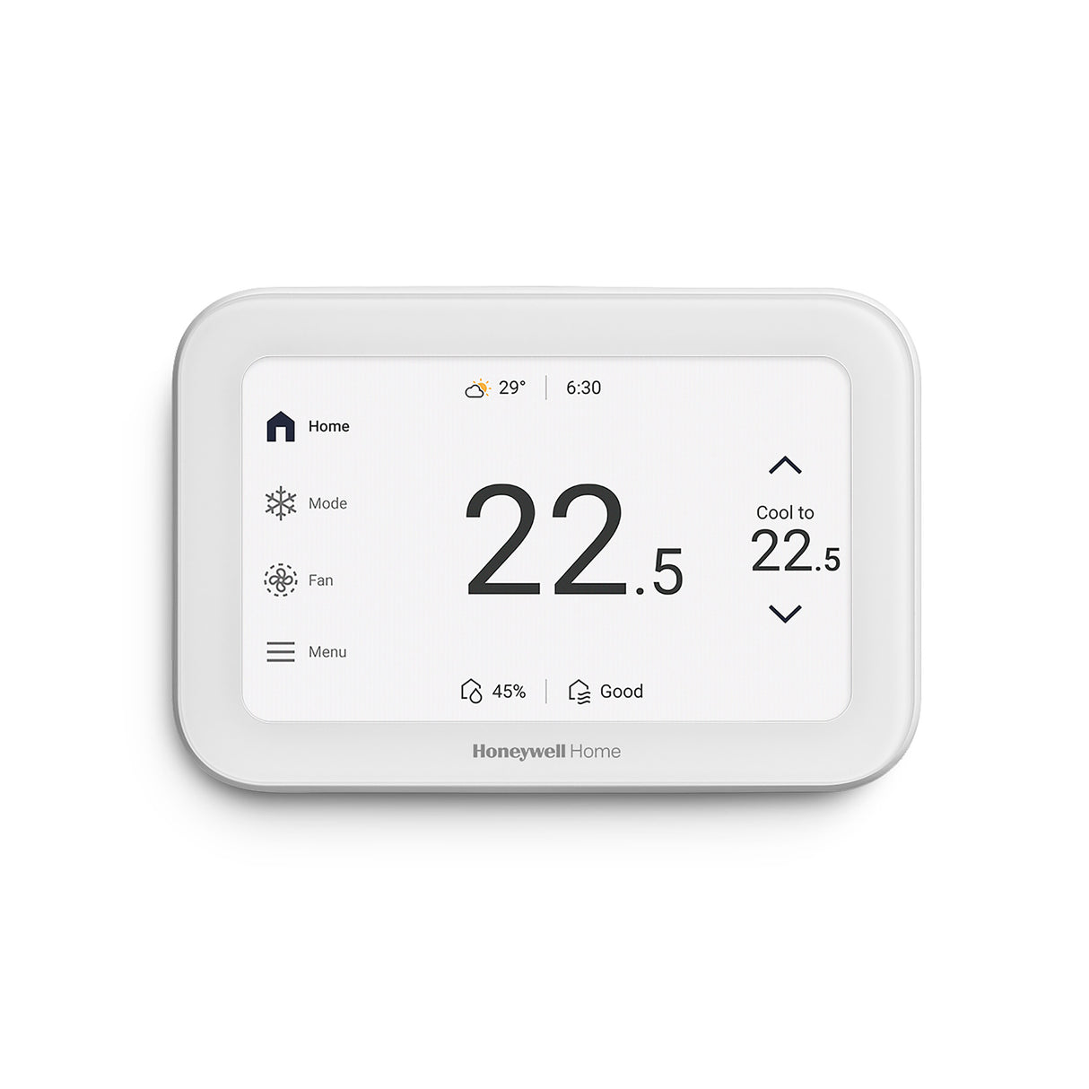 Honeywell Home ElitePRO™ S1100 or S1200 Smart Thermostat in Celsius - White - Front View