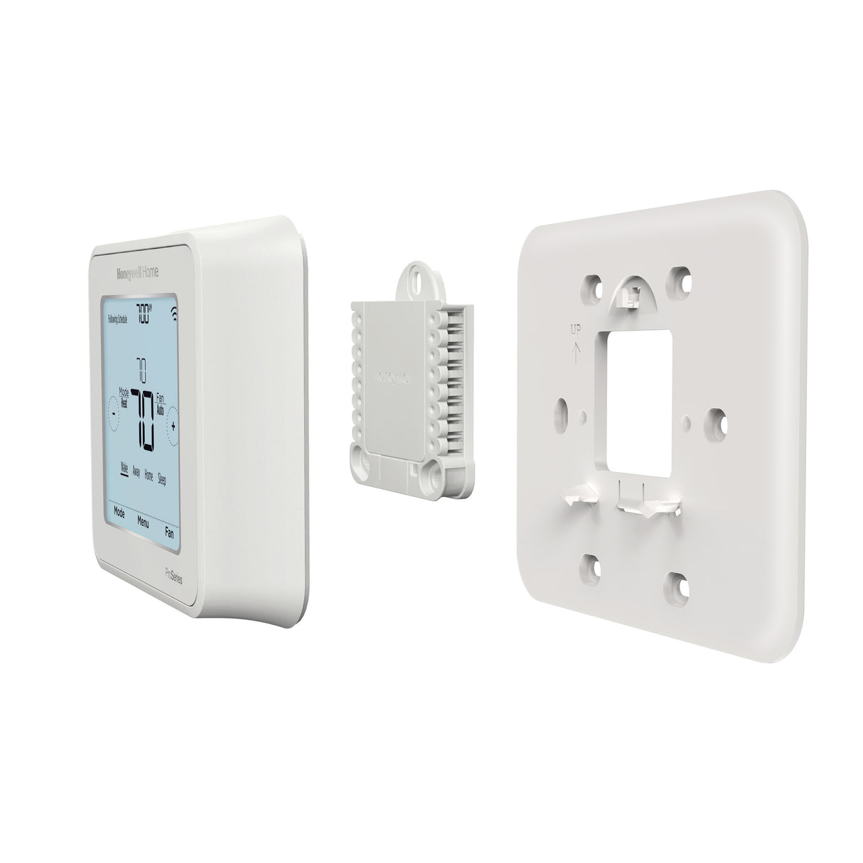T6 Programmable thermostat with mounting box and wall plate