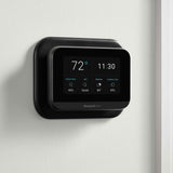 Thermostat Cover Plate Kit with Black Thermostat to cover the marks on wall