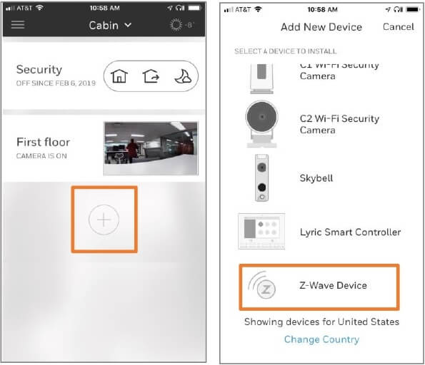 honeywell z wave camera